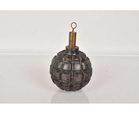 An Inert WWI German Model 1913 Kugel Hand Grenade, complete with removeable friction tube, 696g, 18+ TO PURCHASE, FACE TO FAC