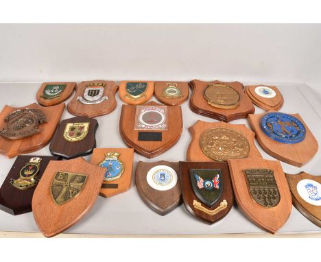 British and World Military Plaques, including Light Infantry, Royal Air Force Inspectorate of Recruiting, Fregatte Koln, Pers