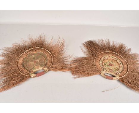 A pair of Polynesian Tapa Eventail Fans, 19th Century, from the Samoan Islands, AF (2)