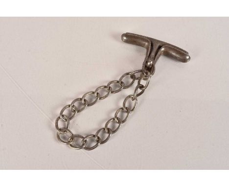 A pair of Vintage 'Come Along' Chain wrist cuffs, unmarked, often used by the German Gestapo