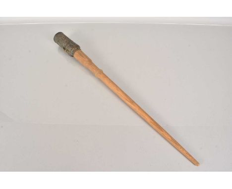 An inert Pre-War Russian Lishkin Stick Grenade, circa 1904, complete with later made stick, 62cm overall length, 18+ TO PURCH