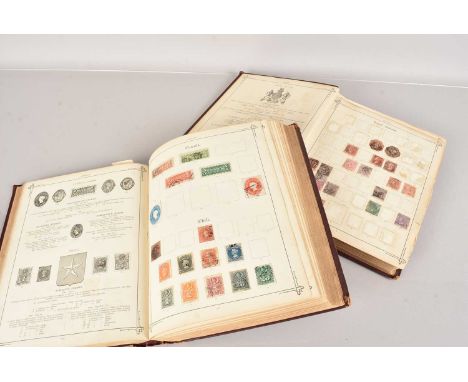 Two part filled Imperial Postage Stamp Albums, containing stamps from various countries, including Great Britain, Austria, Ba