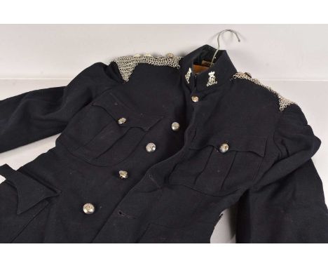 A Queen's Own Oxfordshire Hussars Uniform, by Flights Ltd, once owned by 2/Lt R.C Horscroft, circa 1950s, having chainmail ep