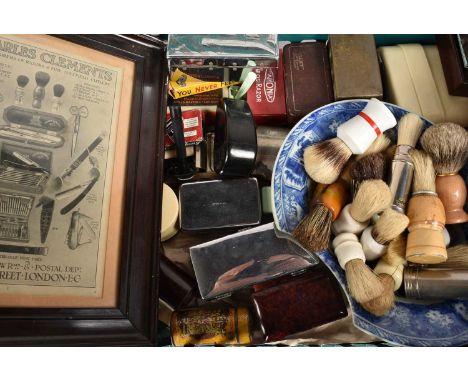 A collection of various Razors, to include Wilkinson Sword with seven named razors for each day of the week, Rolls Razor, War