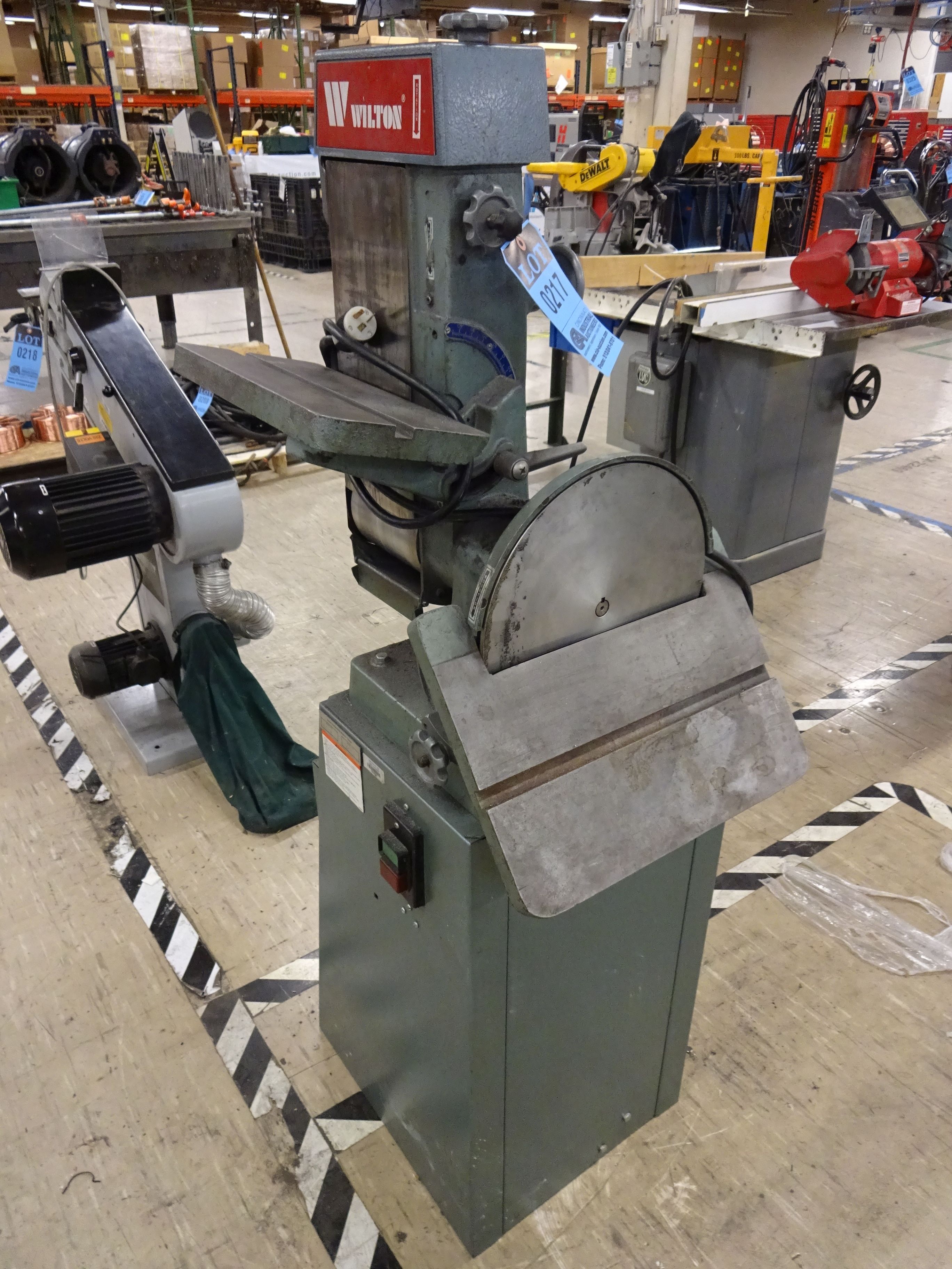 12" DIAMETER / 6" WILTON MODEL 4200 DISC / BELT SANDER