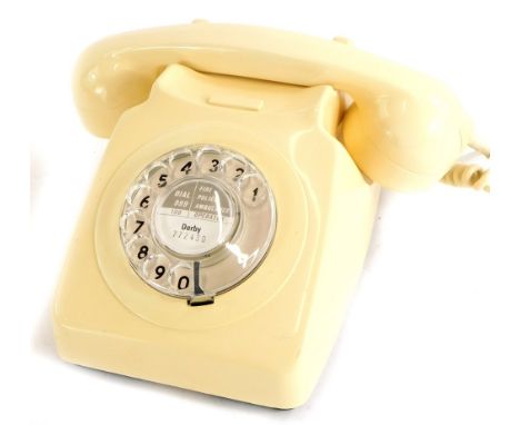 A 1981 vintage ivory GPO 746 telephone.