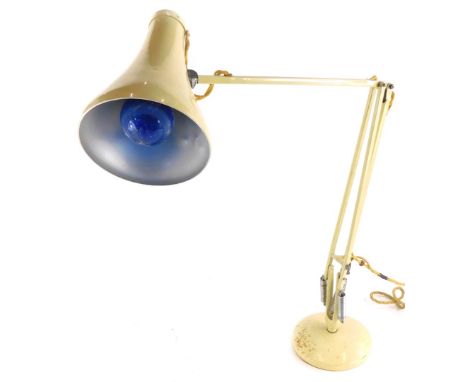 A cream painted Anglepoise type lamp.&nbsp;Buyer Note: WARNING! This lot contains untested or unsafe electrical items. It is 