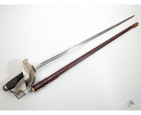 A WILKINSON 1912 PATTERN HEAVY CAVALRY OFFICER'S SWORD, MARKED GVIR FOR GEORGE VI; GOOD CONDITION.
We offer in-house internat