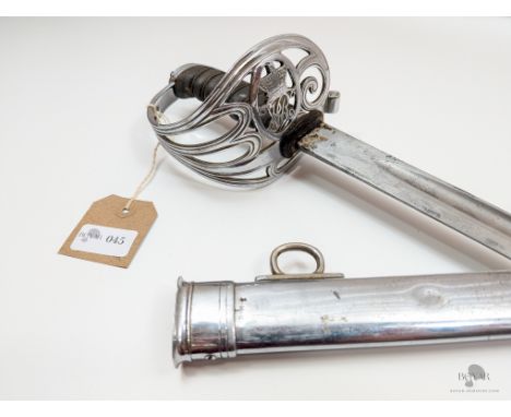 A VICTORIAN 1889 PATTERN STAFF SARGEANT'S SWORD BY WILKINSON, UNIT MARKED 4 LAN - 4TH BATTALION OF THE LOYAL NORTH LANCASHIRE