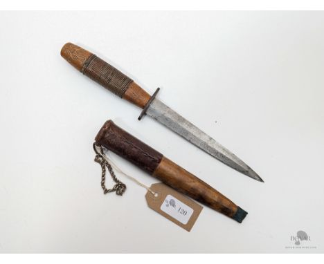 A FAIRBAIRN SYKES COMMANDO DAGGER, CONVERTED INTO A FINNISH PUUKO, POSSIBLY BY FINNISH TROOPS.
We offer in-house internationa