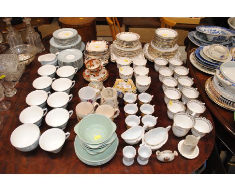 A quantity of various tea ware to include Royal Worcester, Roselyn china, Myott &amp; Sons etc.