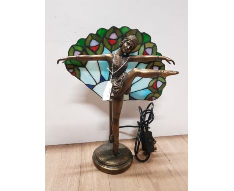 ART DECO TIFFANY STYLE TABLE LAMP