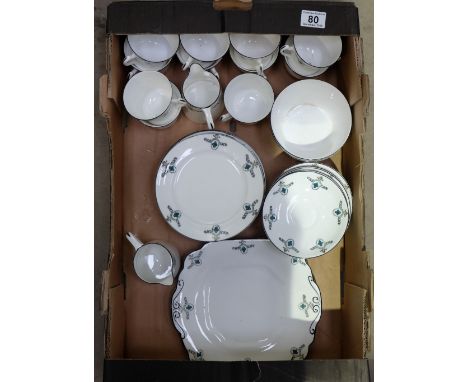 A collection of Wellington china teaware to include plates, cups, saucers etc (37)
