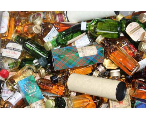 LARGE LOT OF SINGLE MALT SCOTCH WHISKY MINIATURES
Approximately 100 items, including Port Ellen 1969, Macphail's 1938 45 Year