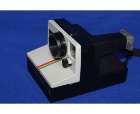 TWO POLAROID CAMERAS, A KODAK INSTAMATIC 104 CAMERA 
and a pair of folding binoculars