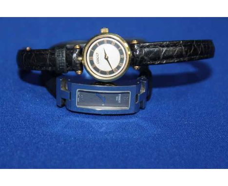 LADY'S GUCCI WATCH TOGETHER WITH A LADY'S TISSOT