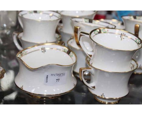 PARAGON PART TEASET
in gilt and colour enamel