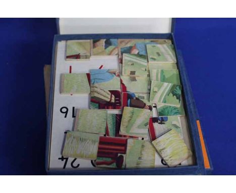 LOT OF VINTAGE WOODEN JIGSAW PUZZLES
five boxes of 'Early Stages' jigsaw puzzles, together with two envelopes of threatical p