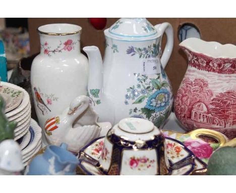 MIXED LOT OF CERAMICS
including Spode, ceramic figures, etc 