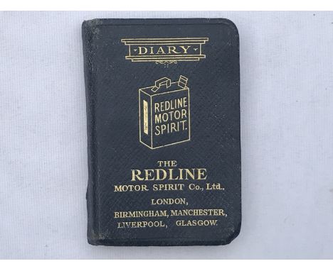 A Redline Motor Spirit diary for 1927.