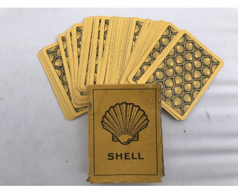 A boxed group of Shell playing cards. 