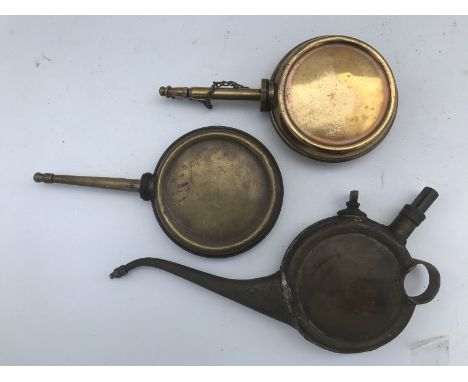 A Joseph Lucas Limited No. 38 motor oiler marked War Department and two others. 