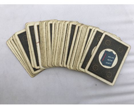 A collection of Redline Motor Spirit playing cards.