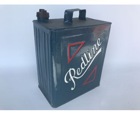 A Redline two gallon petrol can with correct cap.