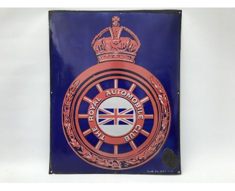 A French version of the Royal Automobile Club enamel sign, 19 1/2 x 24".