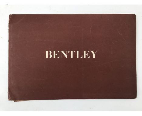 A Bentley sales booklet for The Countryman Saloon Coachwork by Harold Radford, within the same Bentley folder another brochur