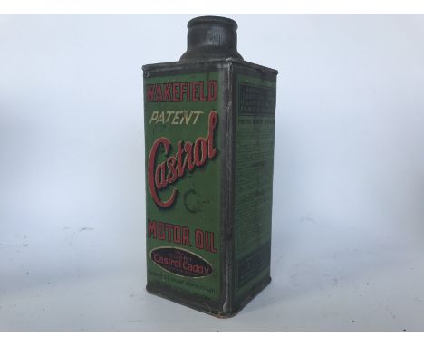 A Wakefield Patent Castrol Motor Oil quart Castrol caddy. 
