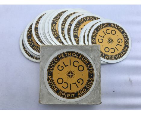 A Glico Petroleum Limited Motor Spirit and Oils cased group of circular playing cards. 