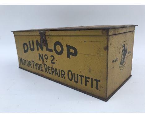 A Dunlop London No. 2 motor tyre repair outfit tin. 