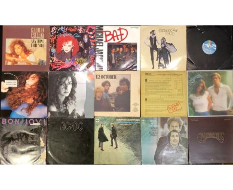Vinyl Records - LP's - rock and pop - including U2, UB40, Wreckless Eric, ACDC, ZZ Top, Fleetwood Mac, Whitney Houston, Trans
