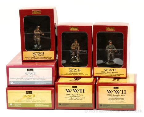 Britains - World War II Series, Breakout - Normandy, 1944 - 2006 Issues, comprising: Set 17637 - German Fallschirmjaeger - Co