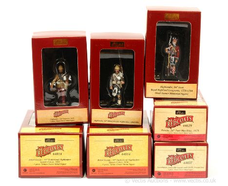 Britains - History of the British Army - Redcoats, comprising: 7 x Assorted Models Includes: 2 x Model No' 44014 - Ensign - 9
