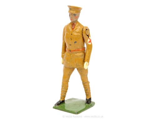 Britains - Un-catalogued Special Paint Figures - US Army Medical Officer, Circa, 1939/41, comprising: Walking Officer, Depict