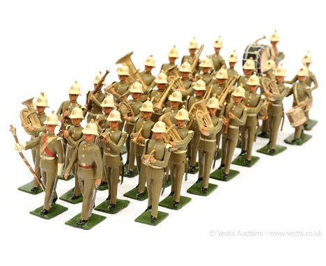 Britains - Set MOD 50/19/1 - Un-catalogued Band [Special Commission Set], 1950's Issue, comprising: Band of the Royal Marines