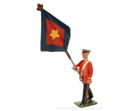 Britains - Salvation Army Series, 2nd Issues, 1934, comprising: Model No' 203B - Standard Bearer with 2nd Issue Type Flag. Mi