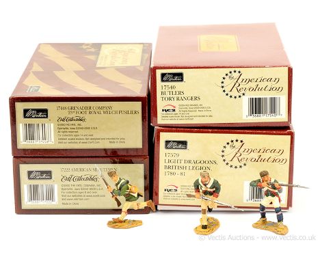 Britains - The American Revolution Series, comprising: Set 17222 - American Minute Men, Set 17448 - Grenadier Company 23rd Fo