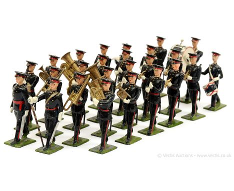 Britains - Set 2093 - Band of the Royal Berkshire Regiment in No1 Dress [1956 version - 1956/7- issue], comprising: 1 x Bandm