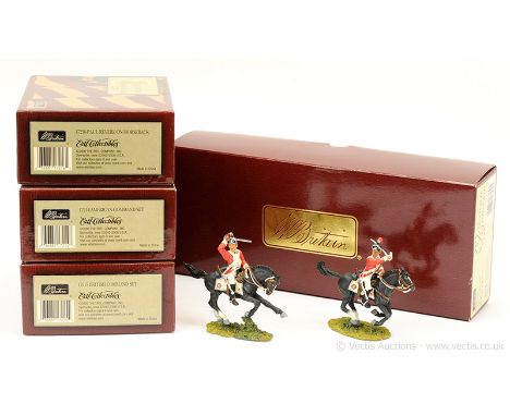 Britains - American Revolution Series, comprising: Set 17214 - American Command Set [2 x figure set], Set 17216 - Paul Revere