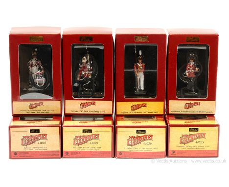 Britains - History of the British Army - Redcoats, comprising: 8 x Assorted Models Includes: Model No' 44018 - Sgt, Coldstrea