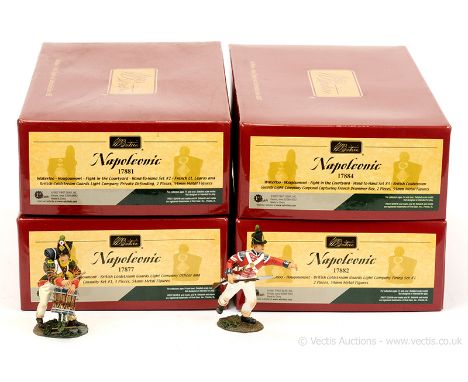 Britains - Napoleonic Wars Series, comprising: Set 17877 - Coldstream Guards Light Company #1, Set 17881 - Hougoumont "Fight 