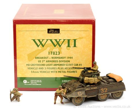 Britains WW2 Range - Breakout - Normandy, 1944 Series [2006], comprising: Set 17823 - U.S. 3rd Armoured Division - M8 Greyhou
