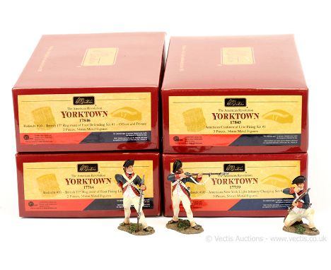 Britains - American Revolution Yorktown Series, comprising: Set 17764 - Redoubt #10 - British 17th Regiment, Set 17842 - Redo