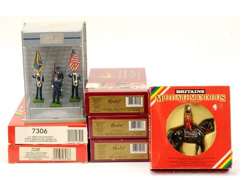Britains Modern Issues - The W. Britain Collection, comprising: Set 8660 - US Air Force Colour Party, Set 7232 - QEII, Set 72