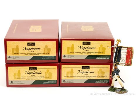 Britains - Napoleonic Wars Series, comprising: Set 17670 - French Line Infantry Chasseurs, Set 17879 - French 1st Light Infan