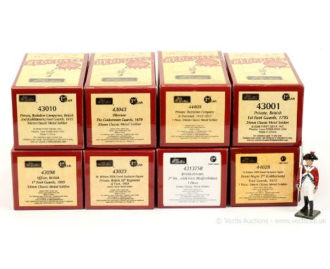 Britains - History of the British Army - Redcoats, comprising: 8 x Assorted Models Includes: Model No' 44008 - Private, 1812-