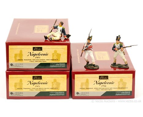 Britains, Napoleonic Wars - Hougoumont Series, comprising: Set 17700 - British Coldstream Guards Light Company Defending Set 